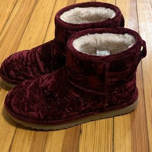 short velvet uggs